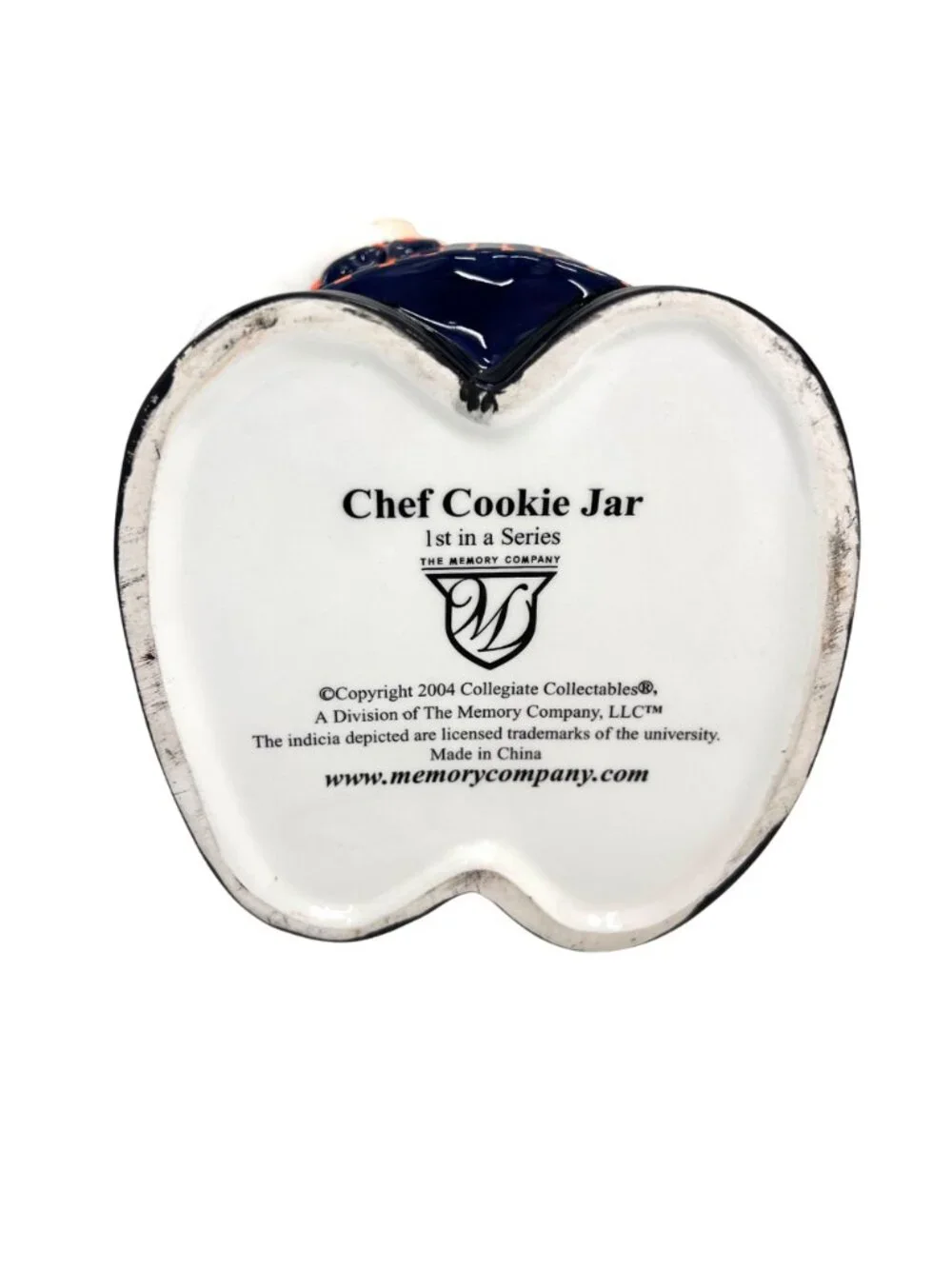 VIRGINIA CAVALIERS COLLEGIATE COLLECTABLES CHEF COOKIE JAR - 1ST IN A SERIES!